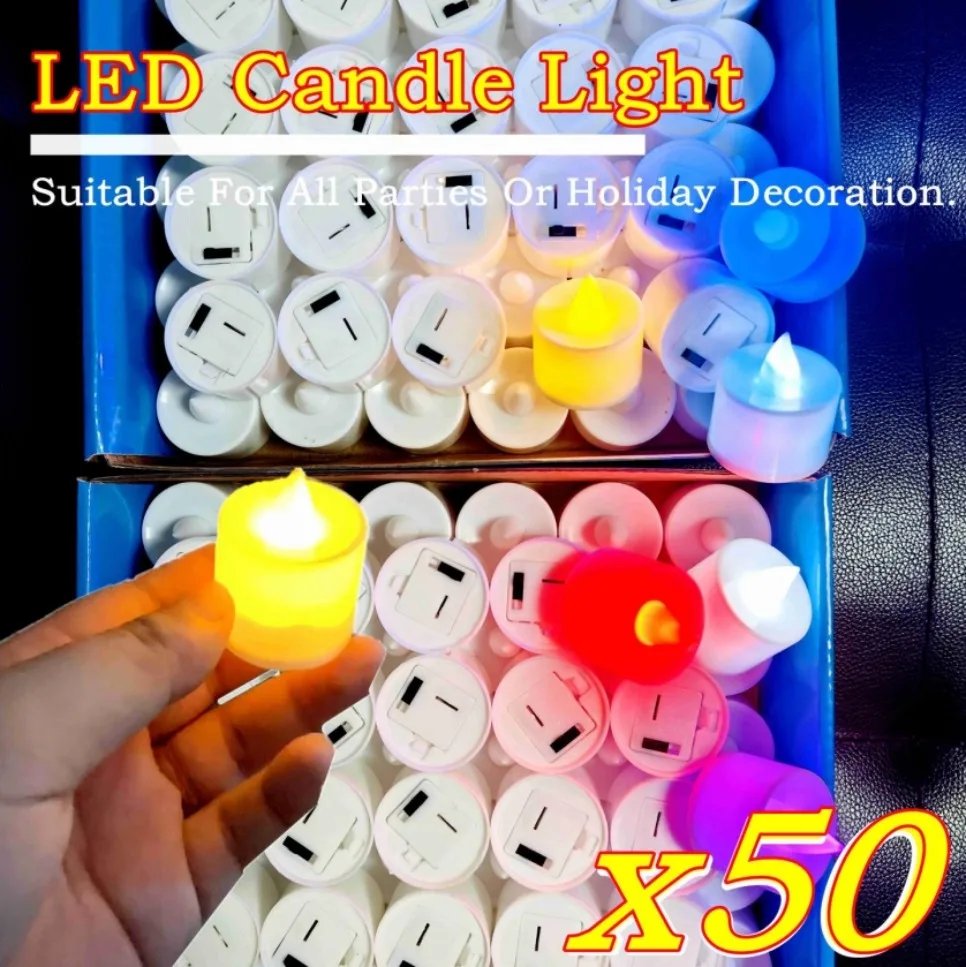 Candle Zero - 50/24PCS Bunte LED Simulation Kerze mit