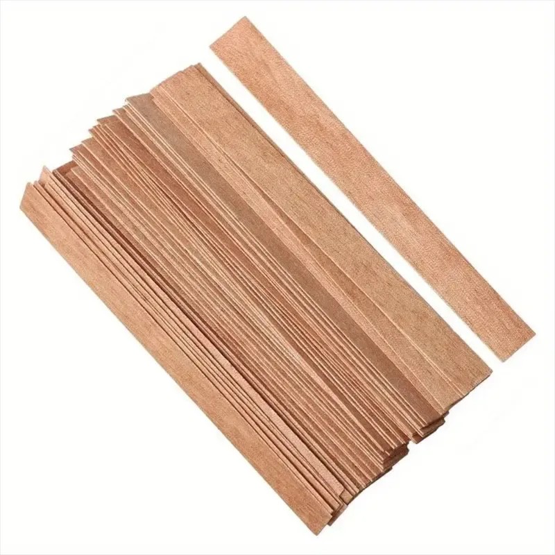 Candle Making Supplies Jars - 50/100er Set Holzdochte mit Halterklammern, rauchfreier