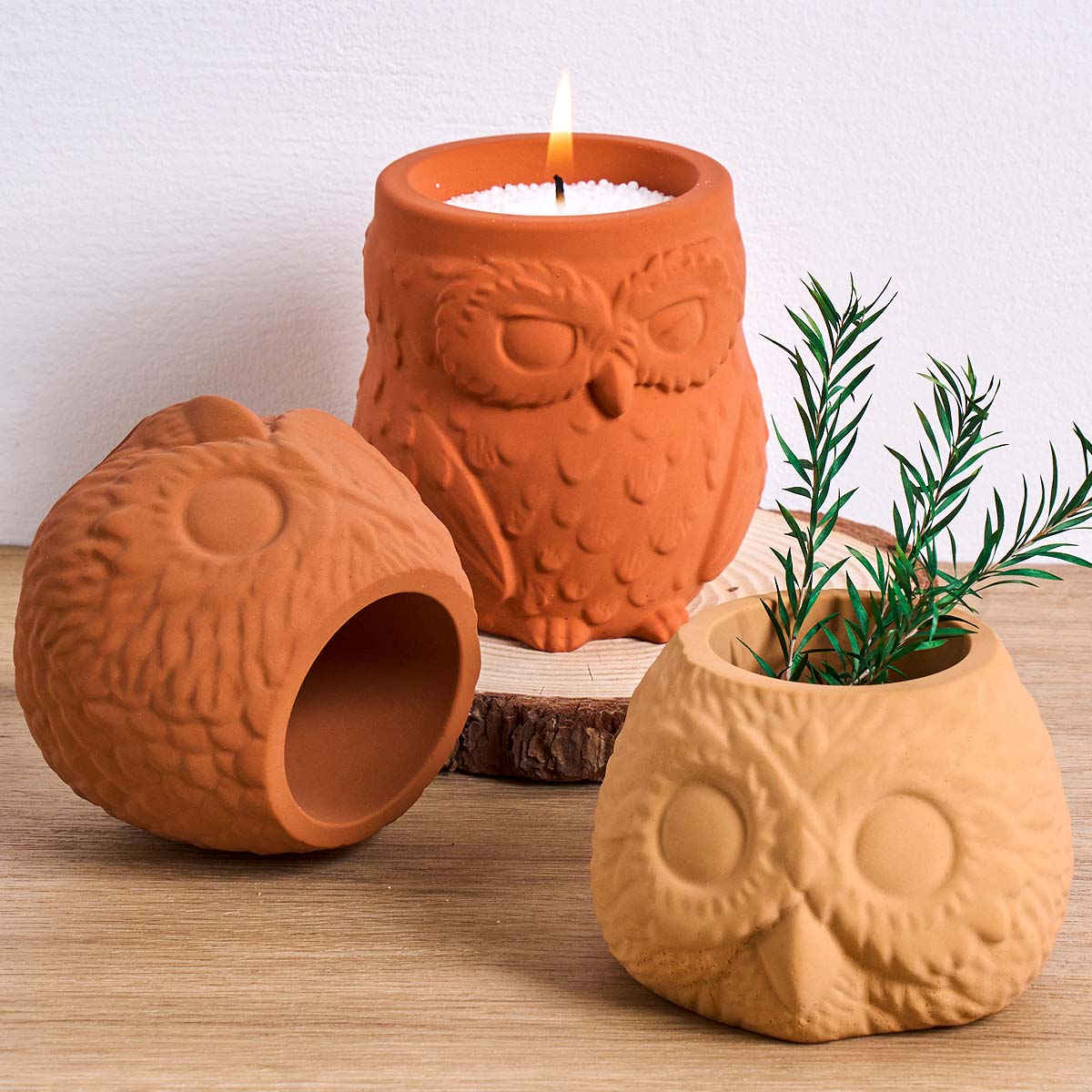 Candle Making Supplies Jars - 3D Eulenform Kerzenglas Silikonform DIY Gips