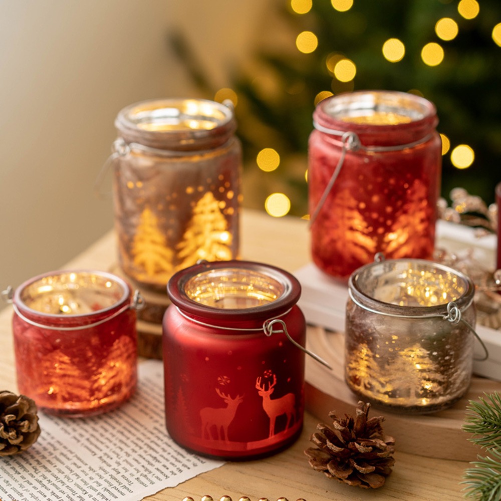 Candle Glass Supplies - Weihnachten Galvani Glas Kerzenhalter Leere Tasse
