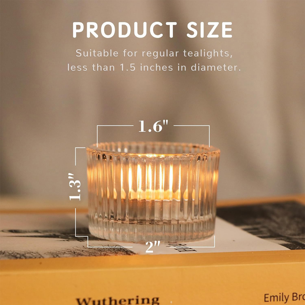 6/12 Stück transparente Teelic – Candle Glass Supplies Bewertung und Preis