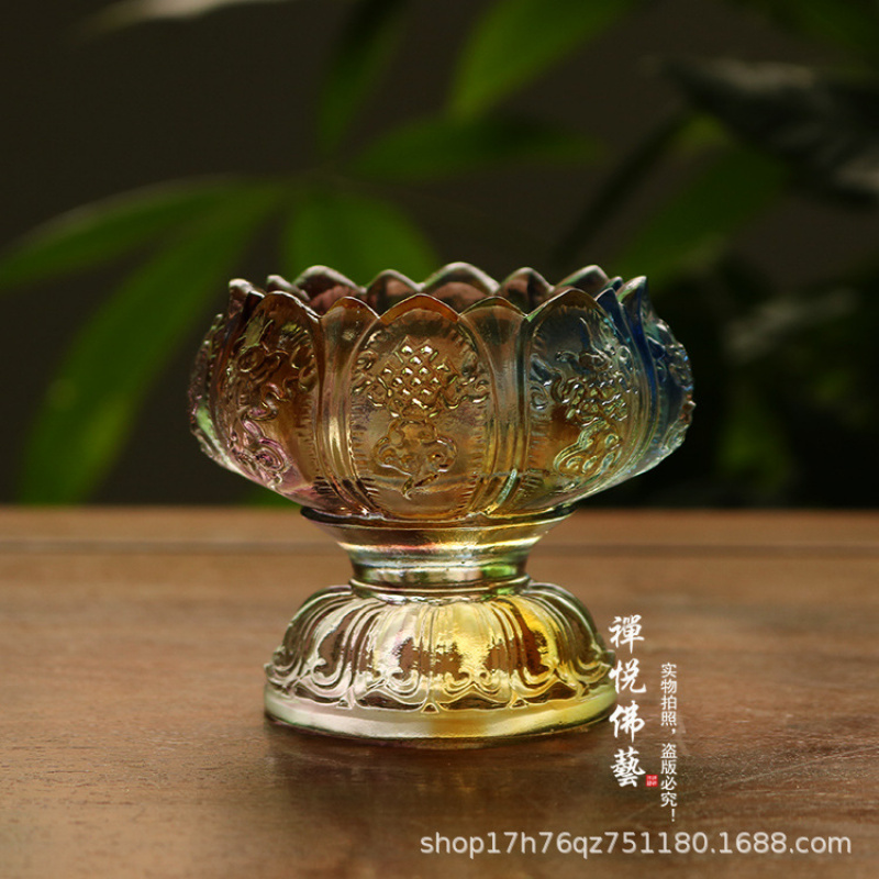 Glas-Lotus-Kerzenhalter mit Ac – Candle Glass Supplies Bewertung und Preis