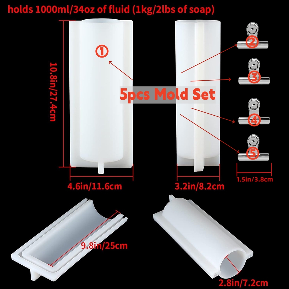 Große Zylinder-Seifenform mit  – Candle Supplies Tins Bewertung und Preis