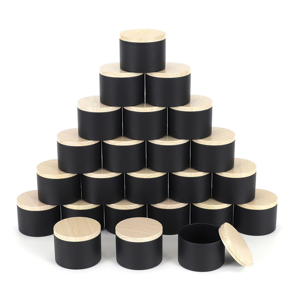 24 Stück 4 Unzen schwarze Kerz – Candle Making Supplies Jars Bewertung und Preis
