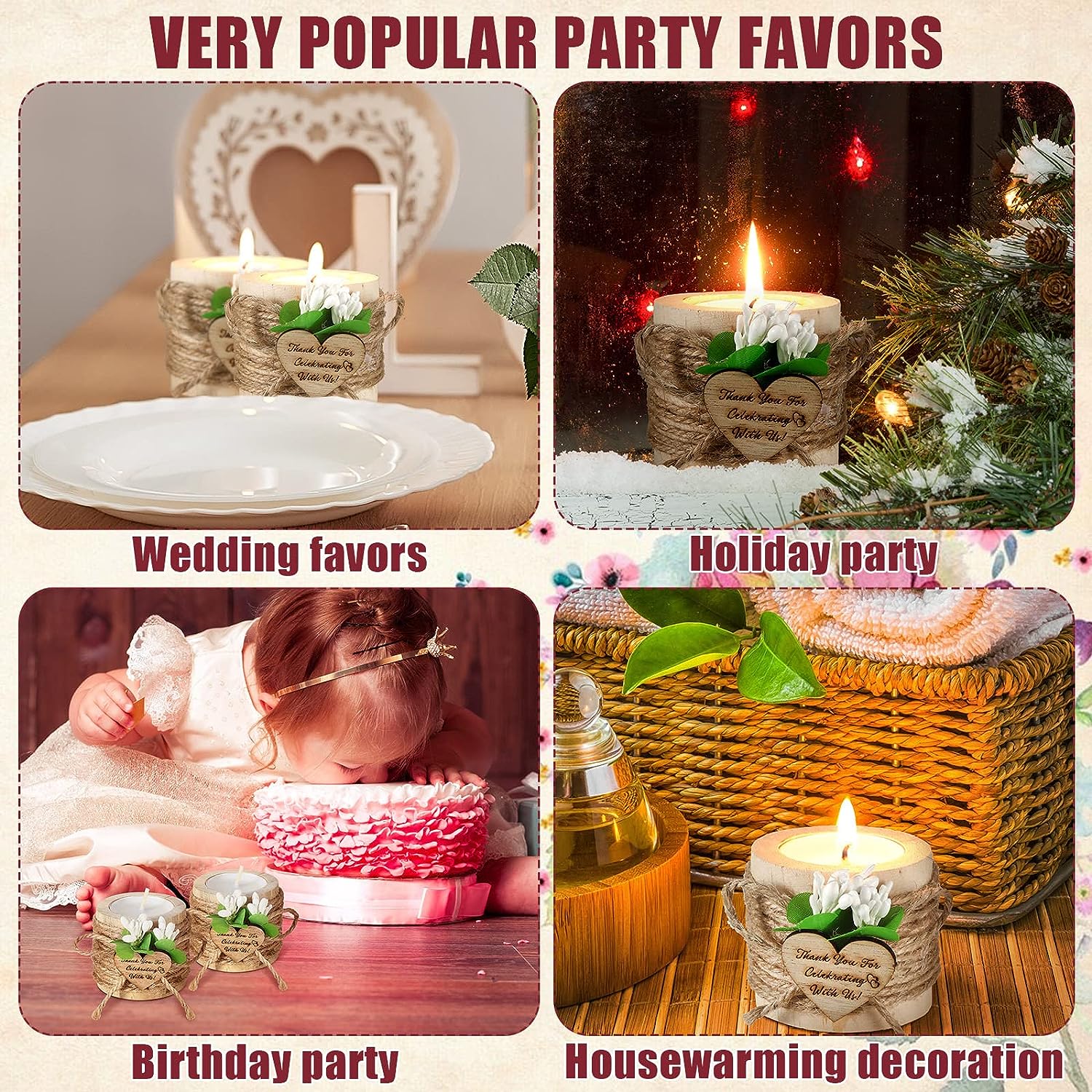 6/12/24PCS Gästegeschenk Kerze – Candle Zero Bewertung und Preis