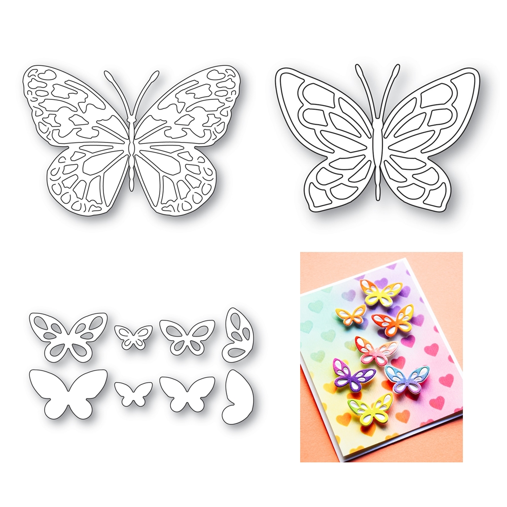 Buntglas-Schmetterlings-Metall – Candle Glass Supplies Bewertung und Preis