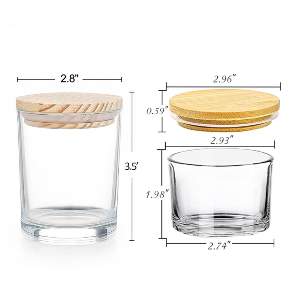 Klarglas-Kerzengläser, kleine, – Candle Making Supplies Jars Bewertung und Preis