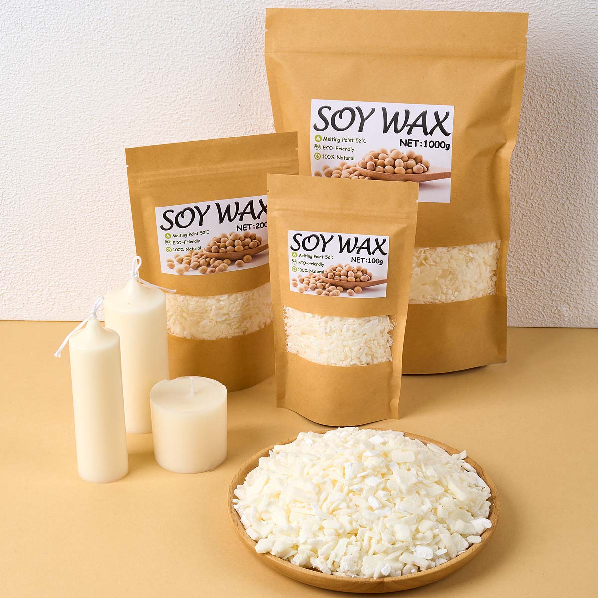 1 Pfund reinweißes Sojawachs f – Candle Supplies Tins Bewertung und Preis
