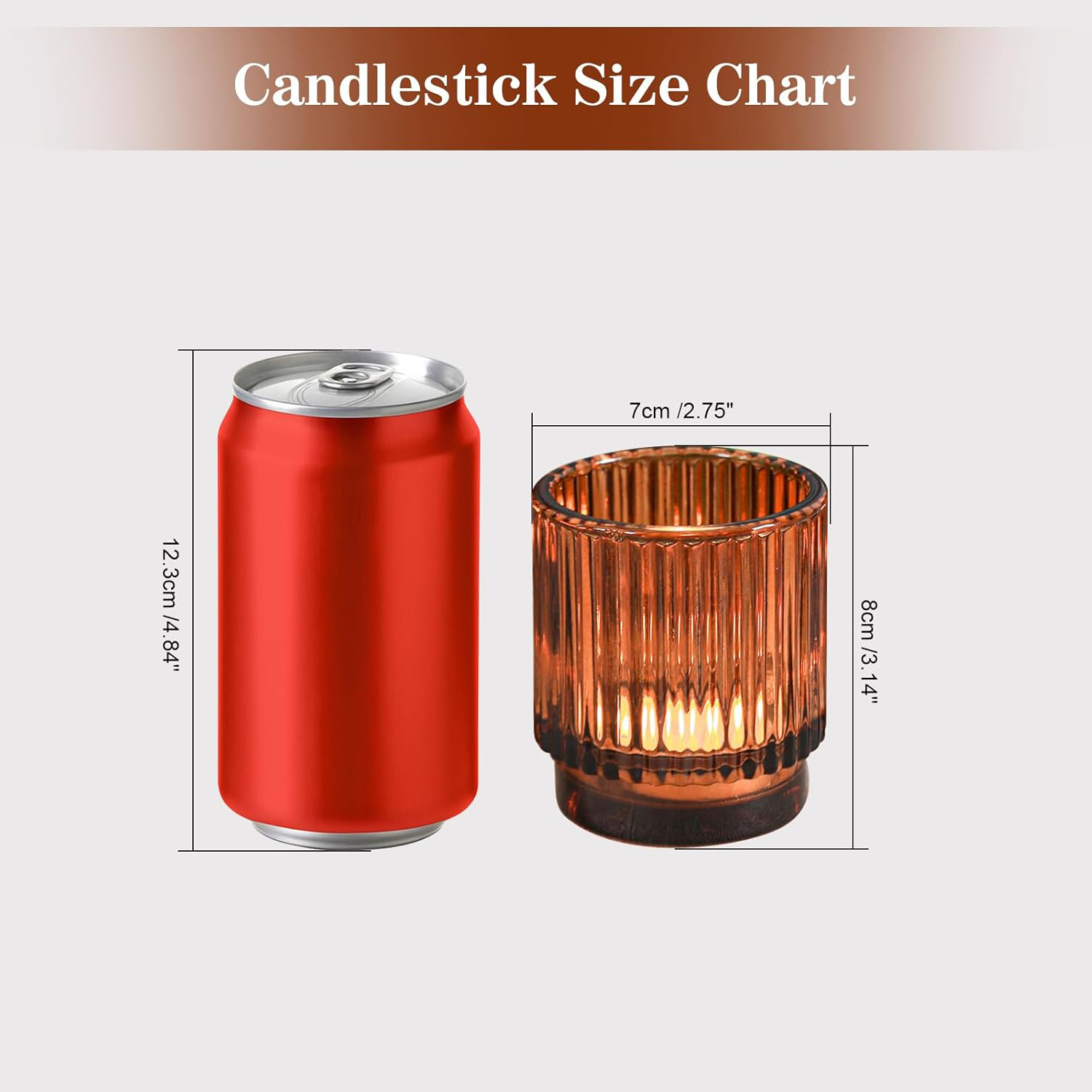 Vintage Gerippte Bernsteinfarb – Candle Zero Bewertung und Preis