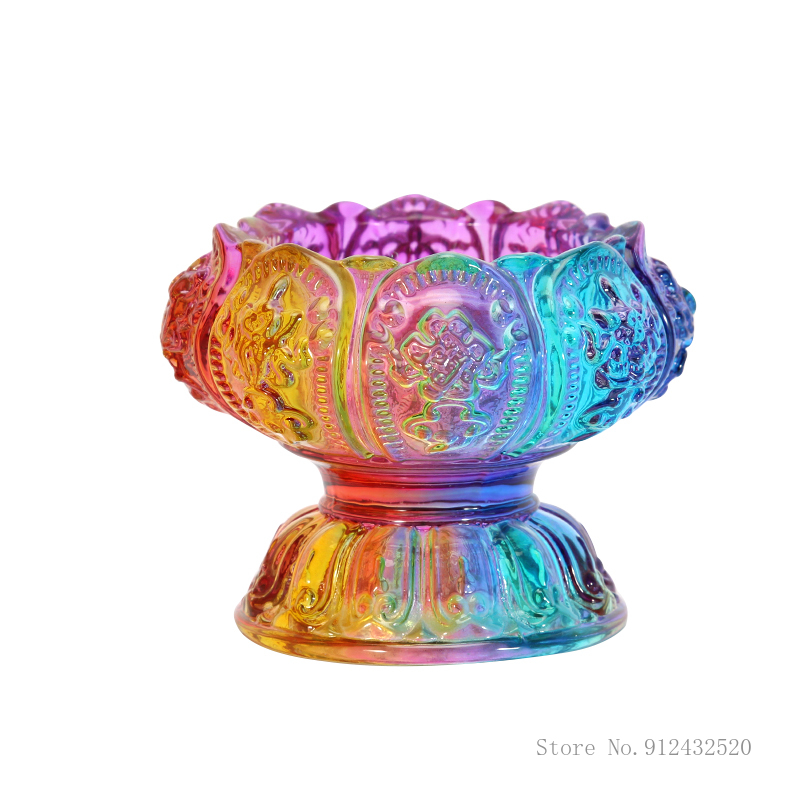 Bunter glücklicher Lampenhalte – Candle Glass Supplies Bewertung und Preis