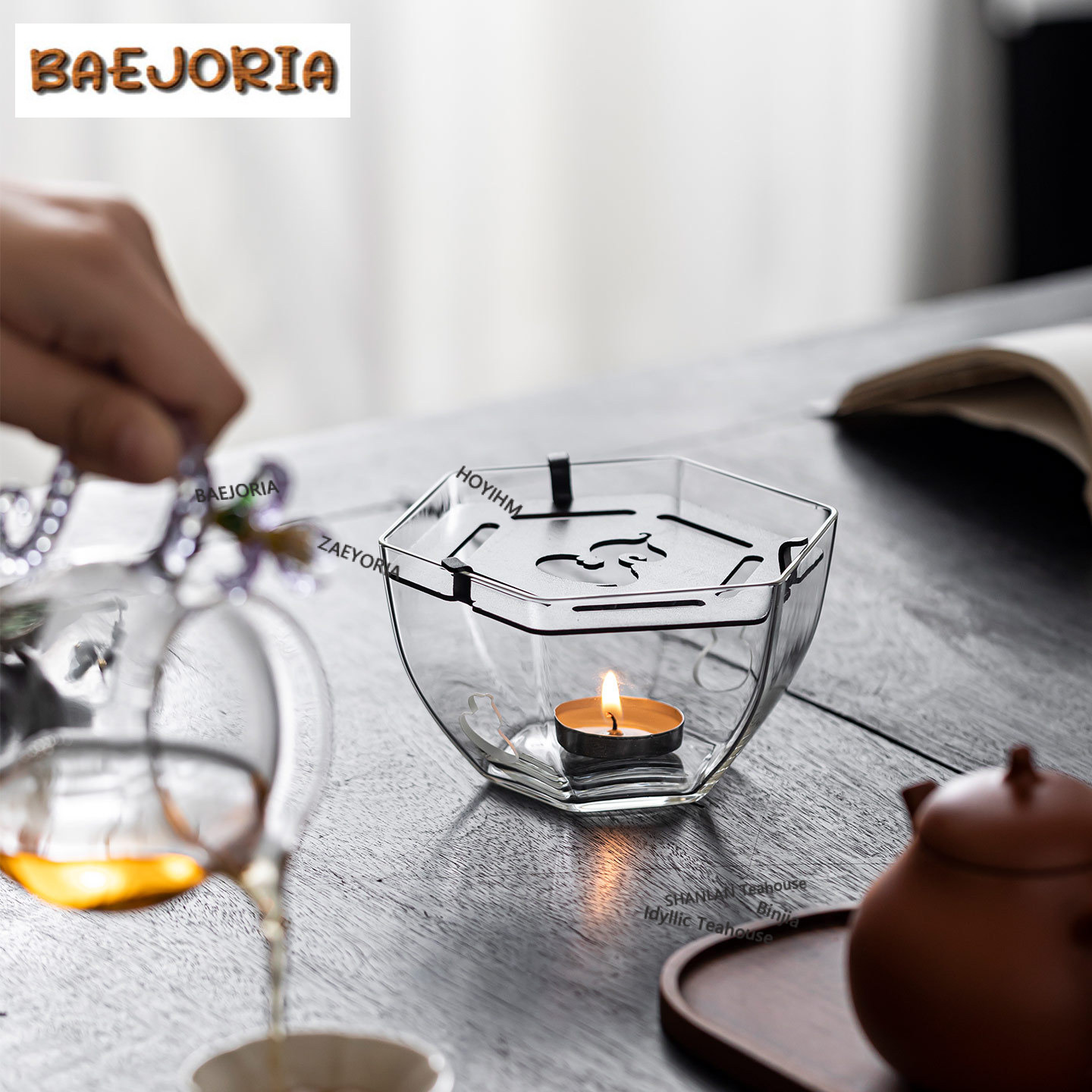 Sechseckiger Kürbisförmiger Gl – Candle Glass Supplies Bewertung und Preis