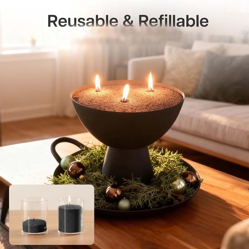 Schwarzer Kerzensand mit Docht – Candle Supplies Tins Bewertung und Preis