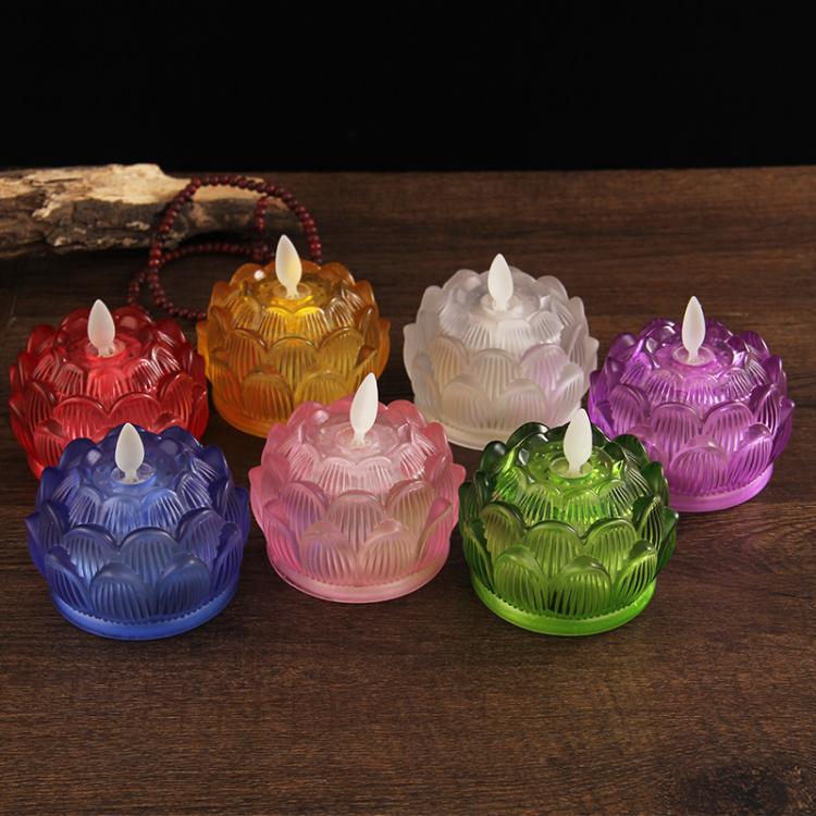 Batteriebetriebene bunte Glas- – Candle Glass Supplies Bewertung und Preis
